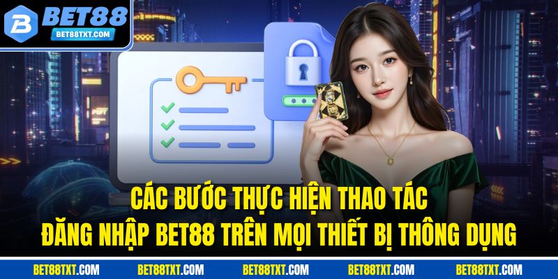 Các bước thực hiện thao tác đăng nhập BET88 trên mọi thiết bị thông dụng