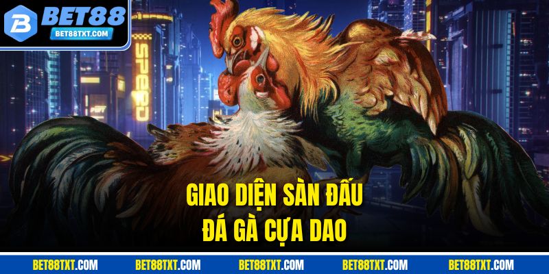 Giao diện sàn đấu đá gà cựa dao