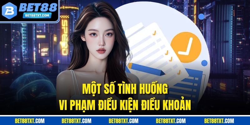 Một số tình huống vi phạm điều kiện điều khoản