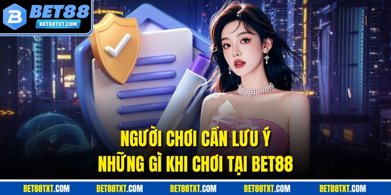 Người chơi cần lưu ý những gì khi chơi tại Bet88