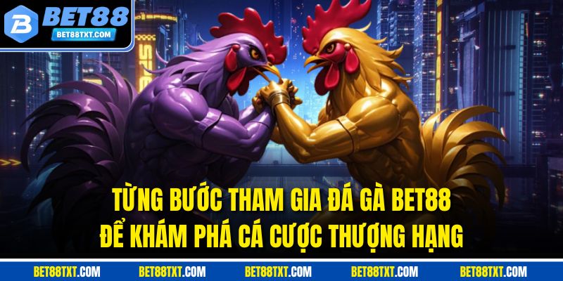 Từng bước tham gia đá gà BET88 để khám phá cá cược thượng hạng