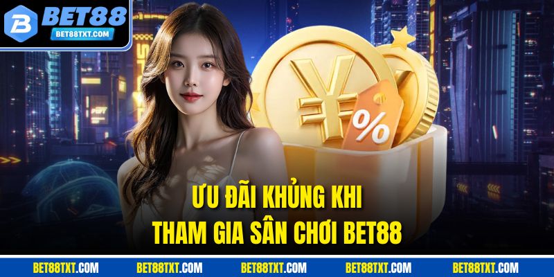 Ưu đãi khủng khi tham gia sân chơi Bet88
